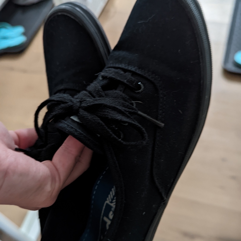 KEDS Champion Black Canvas Sneakers Size 6